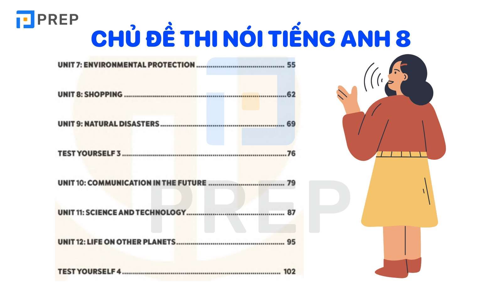 Các Chủ Đề Thi Nói Tiếng Anh Lớp 8 Thường Gặp