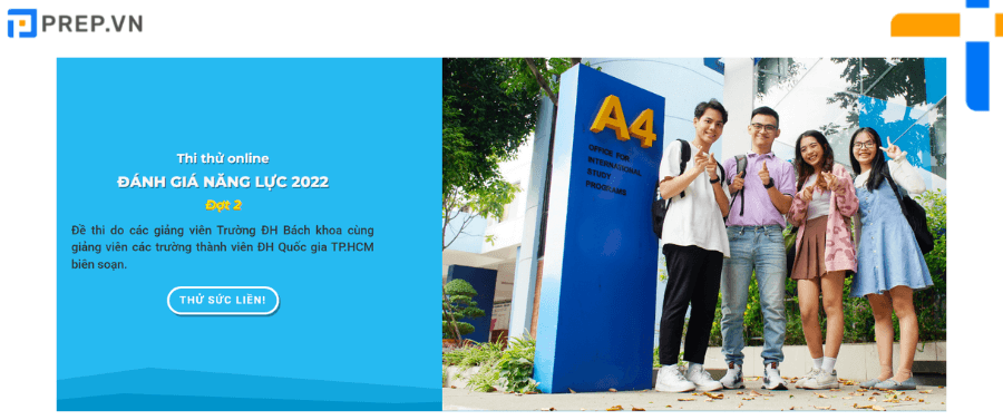 Thi thử ĐGNL với website BK-OISP