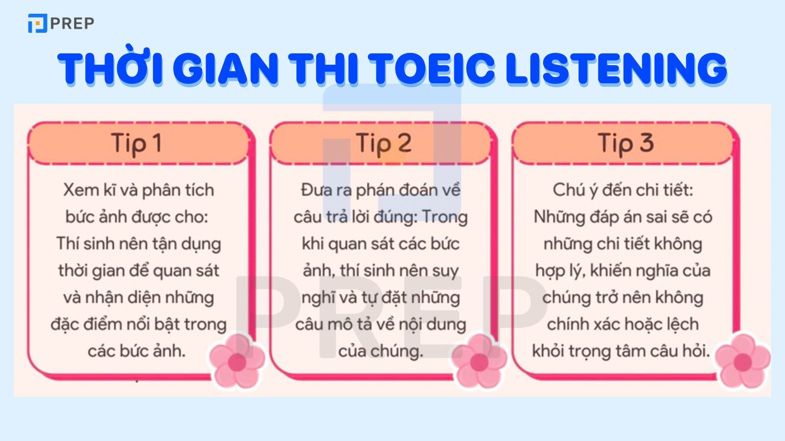Thời gian thi TOEIC Listening