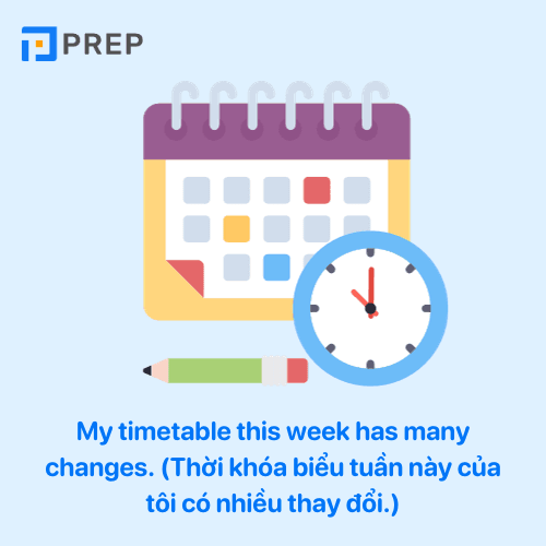 Thời khóa biểu tiếng Anh là gì?