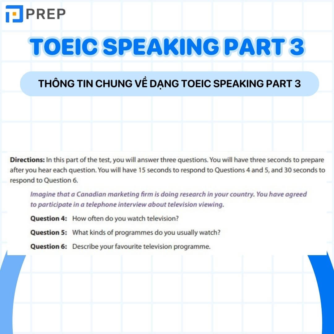 Tổng quan về dạng bài TOEIC Speaking Part 3 Respond to questions
