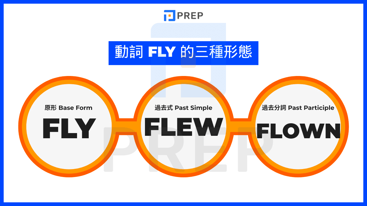 Fly 的動詞三態完整表格(fly-flew-flown)