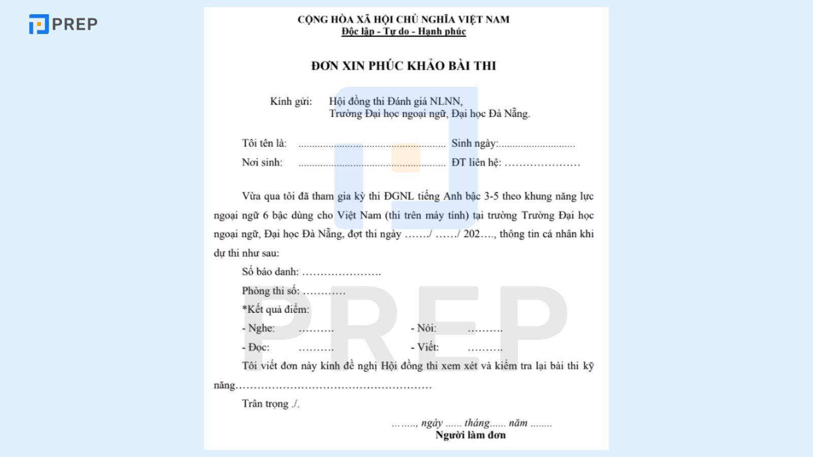 Thủ tục phúc khảo bài thi VSTEP Đại học Ngoại ngữ Đà Nẵng