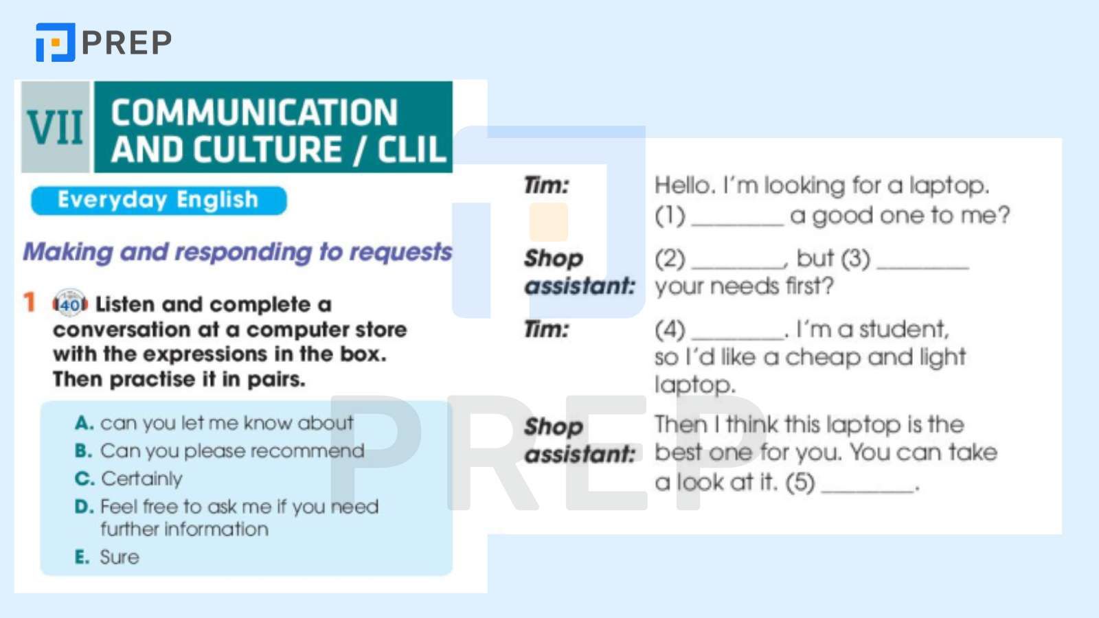 tiếng anh 10 unit 5 communication and culture
