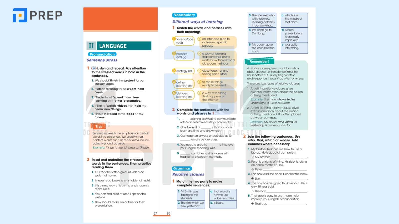 tiếng anh 10 unit 8 language