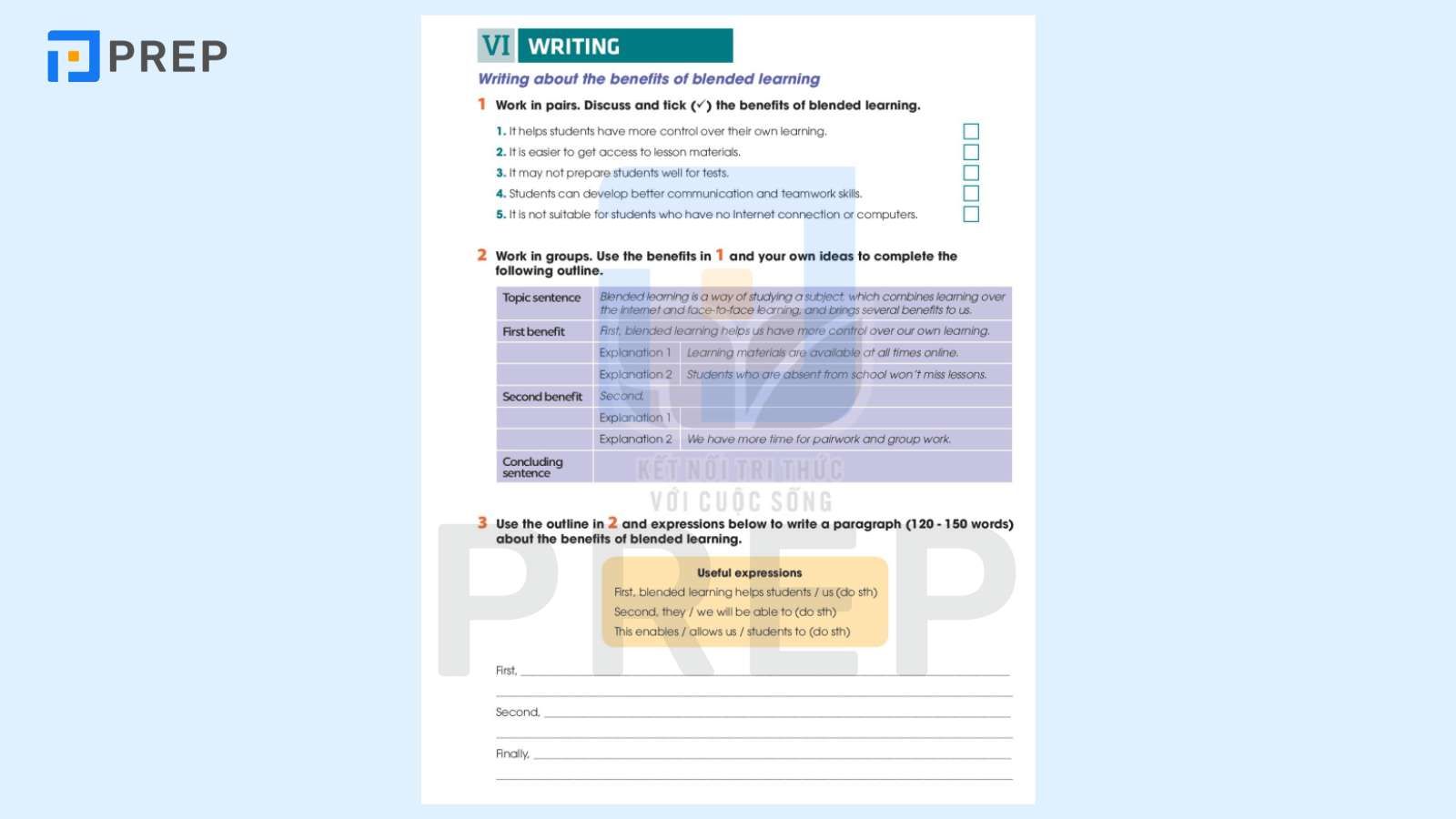 tiếng anh 10 unit 8 writing