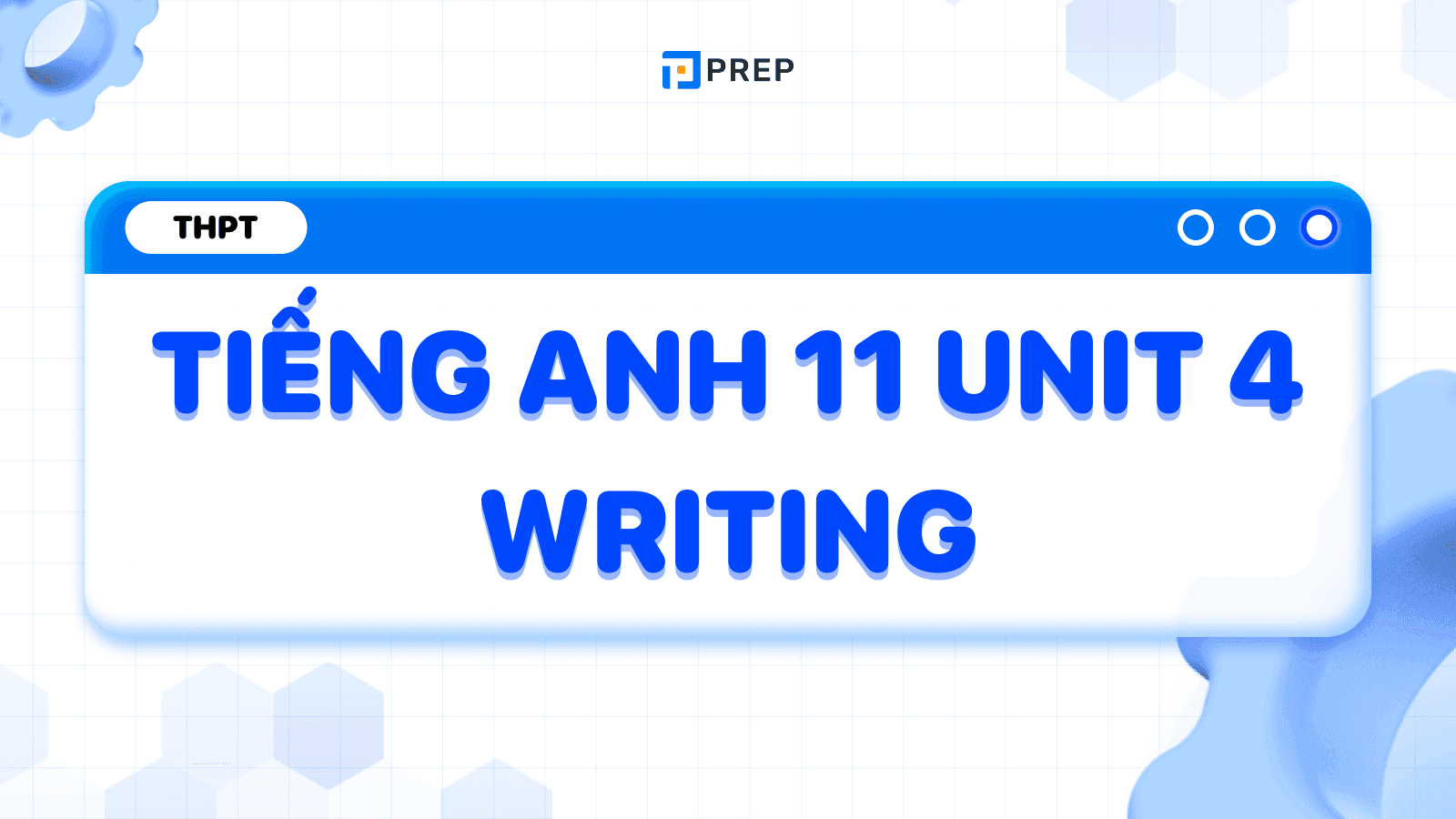 Tiếng Anh 11 Unit 4 Writing