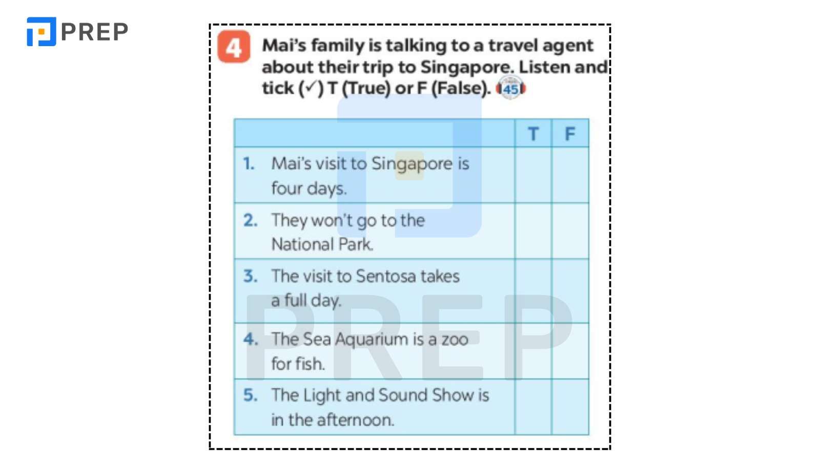 Tiếng Anh lớp 6 Review 2 phần Skills
