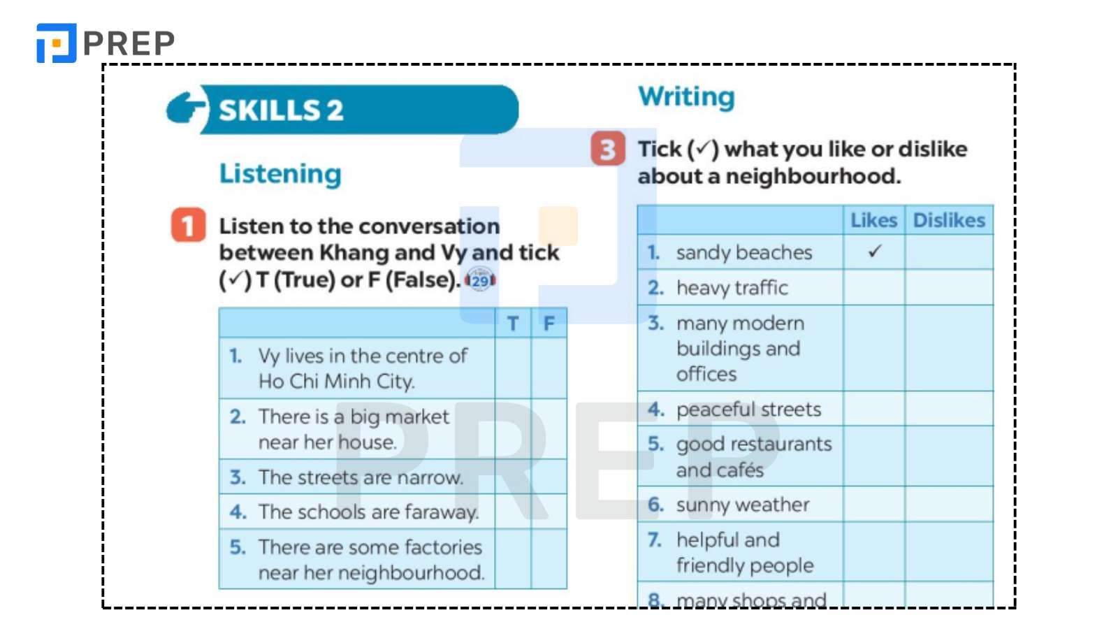 Tiếng Anh lớp 6 Unit 4 Skills 2