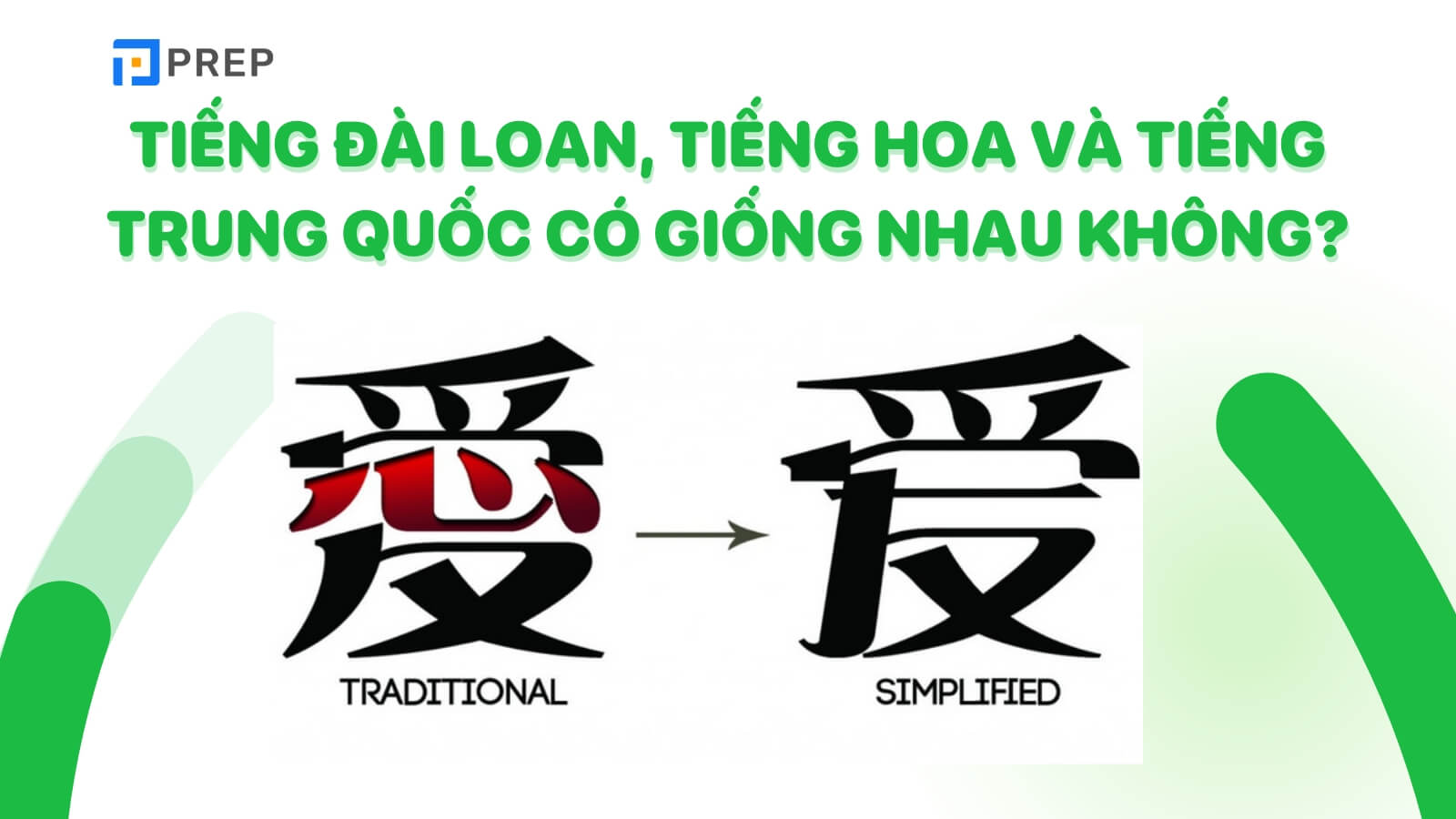 Tiếng Đài Loan, tiếng Hoa và tiếng Trung Quốc khác nhau không