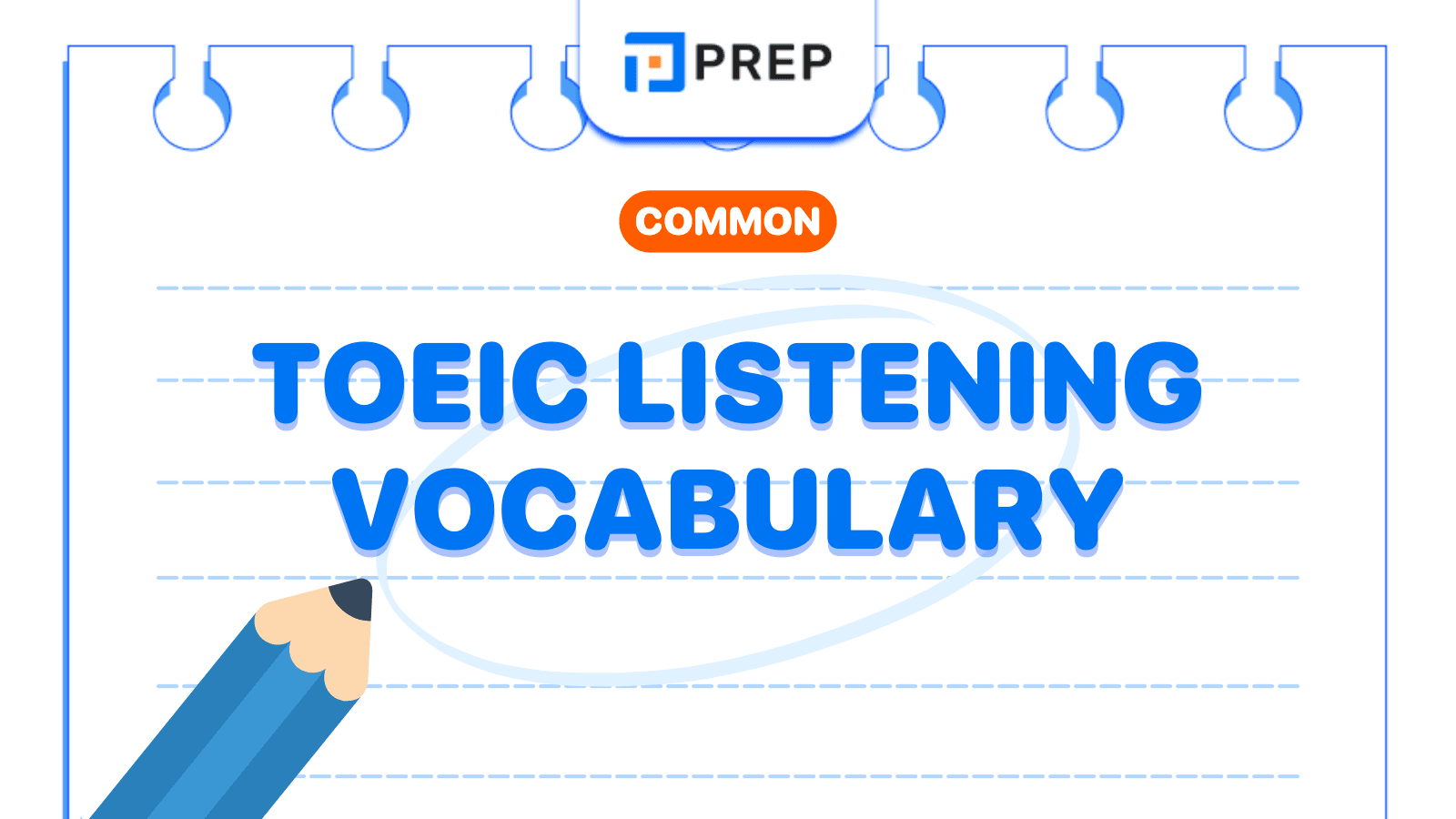 Common TOEIC Listening vocabulary for Parts 1 - 4!