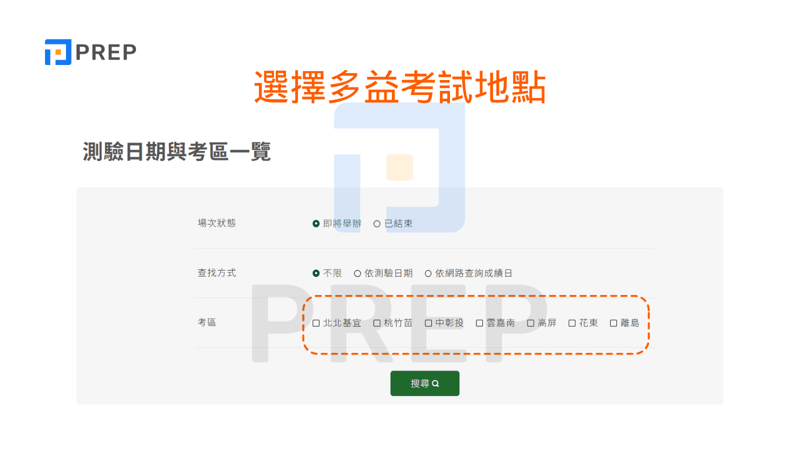 選擇多益考試地點