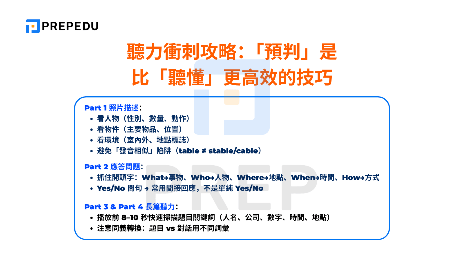 聽力衝刺攻略