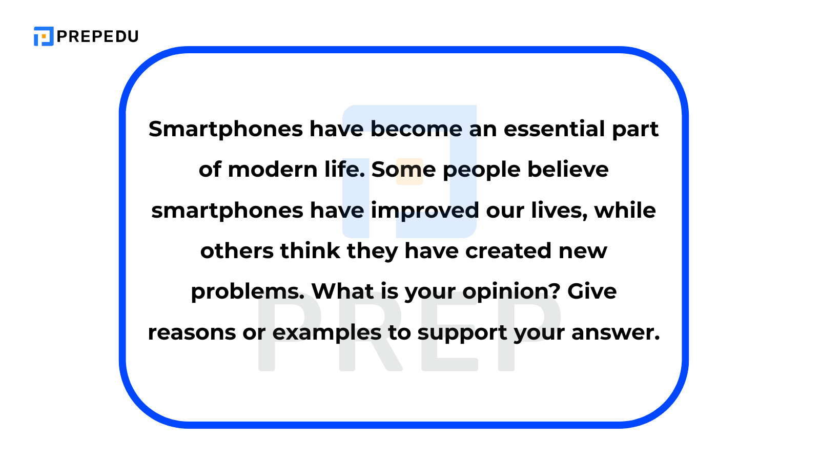 TOEIC Writing Part 3 - 範例二：智慧型手機對日常生活的影響