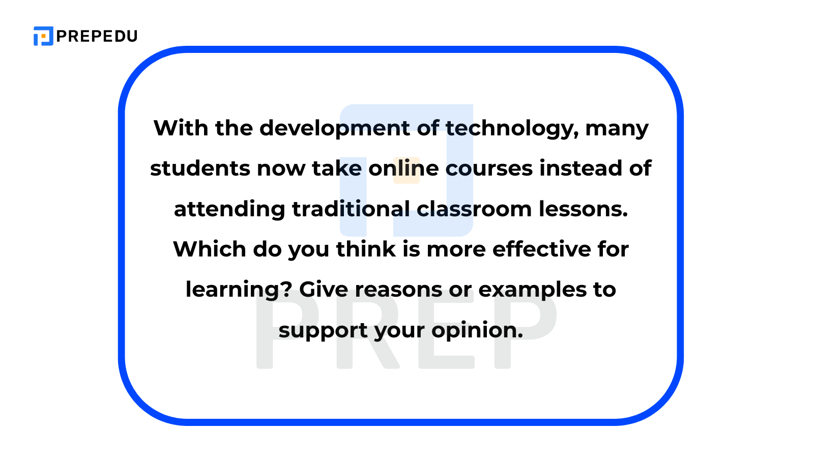 TOEIC Writing Part 3 - 範例三：線上學習與傳統課堂教學