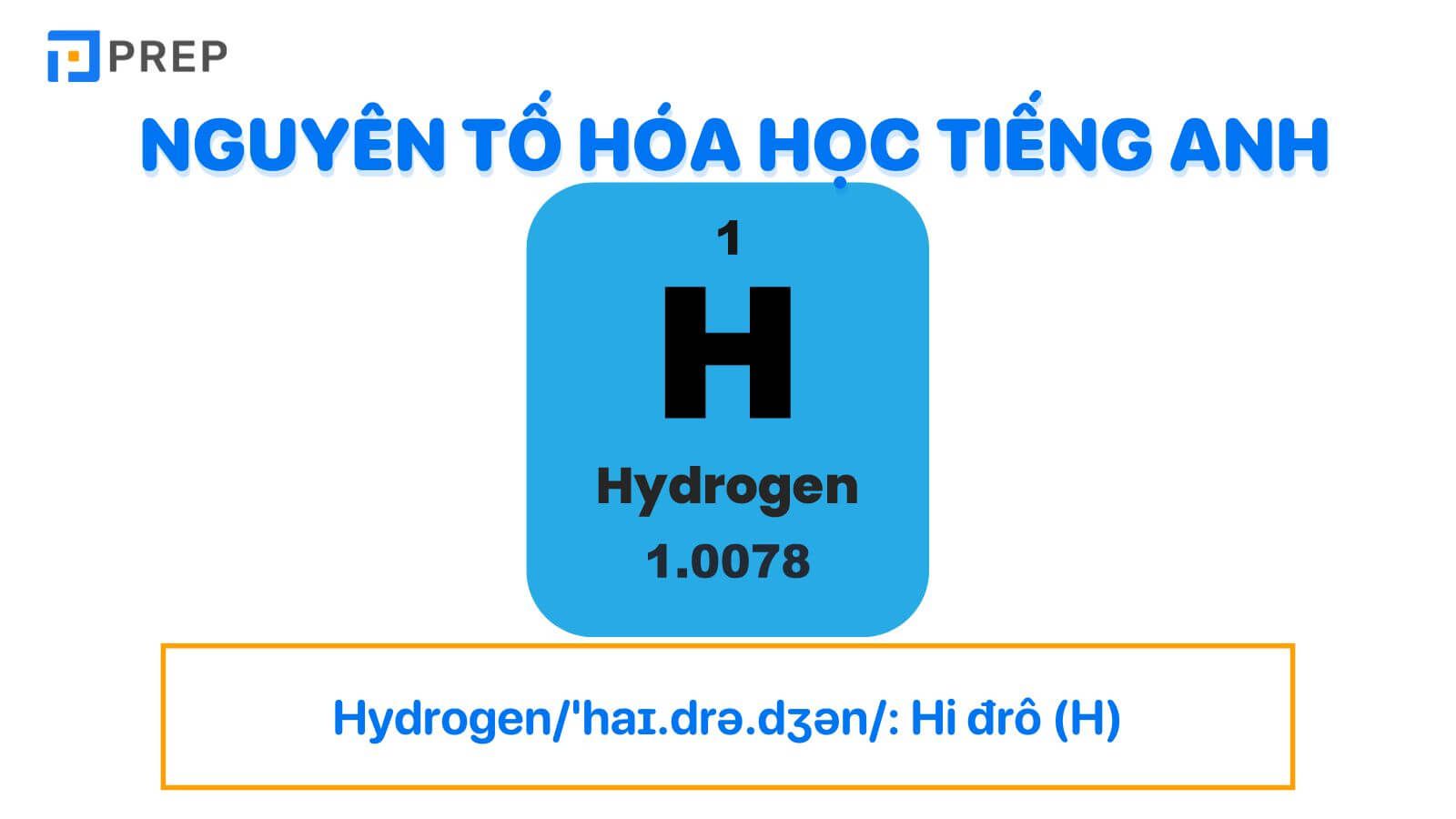 Tổng hợp đầy đủ bảng nguyên tố hóa học tiếng Anh