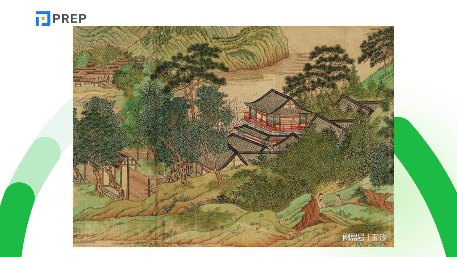 Tranh thủy mặc 桃花源记图 (Đào hoa nguyên ký đồ)