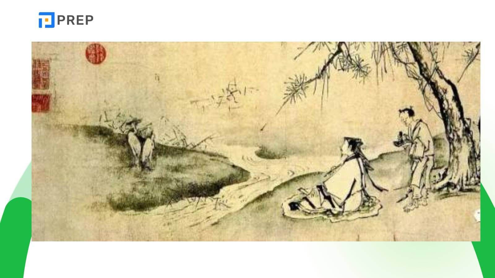 去来兮图—临清流而赋诗 (Khứ lai hề đồ nhất lâm thanh lưu nhi phú thi)