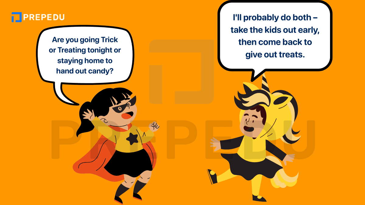 不給糖就搗蛋英文對話