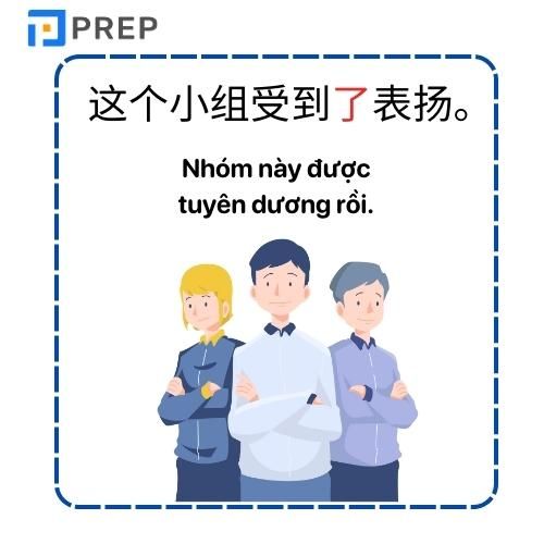 Ví dụ chứa trợ từ trong tiếng Trung 了.