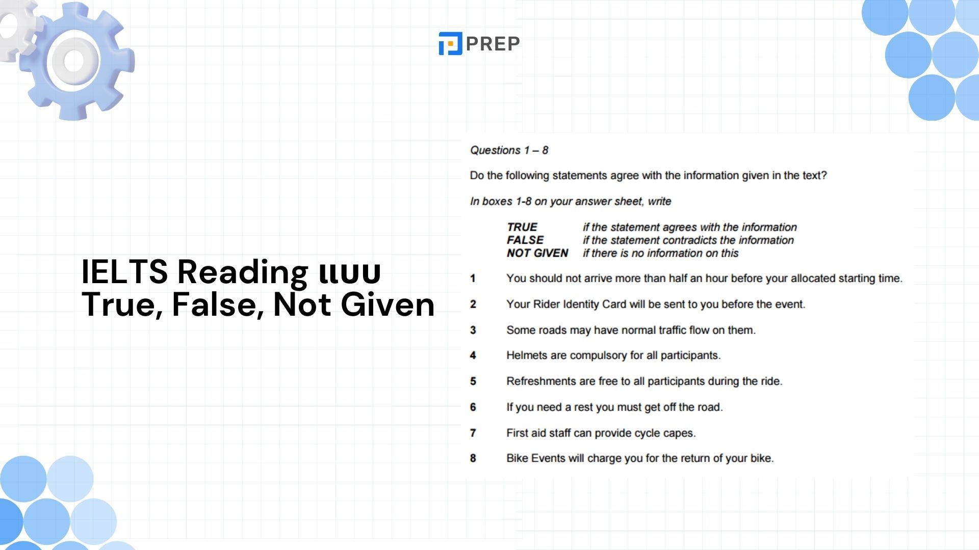 ข้อสอบ IELTS Reading แบบ True, False, Not Given - เทคนิคตอบให้แม่นยำ