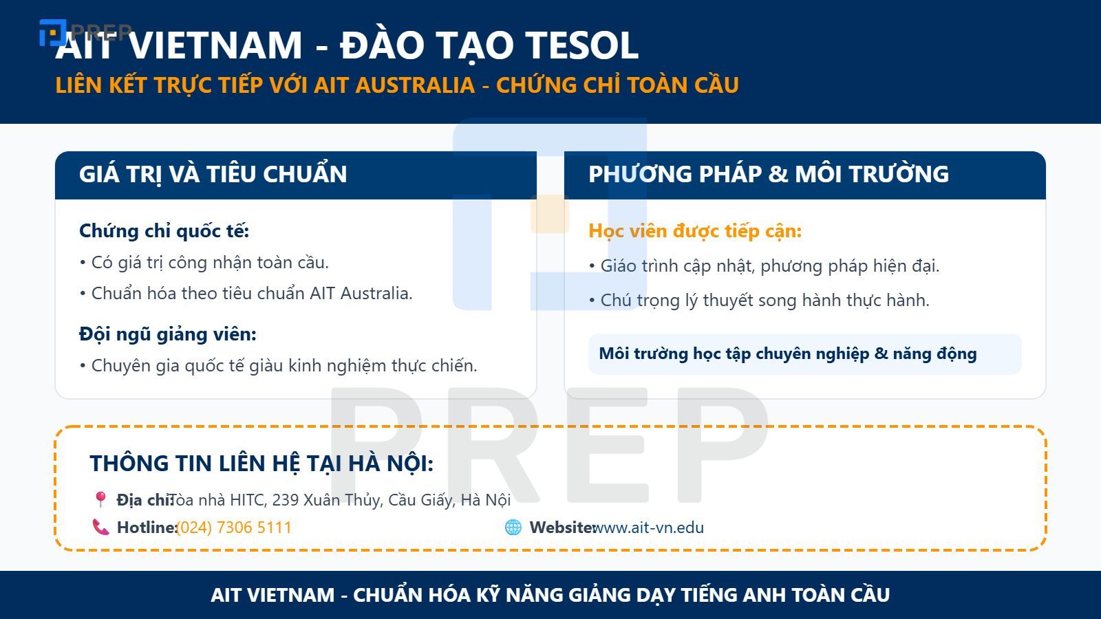 Trung tâm học TESOL ở Hà Nội