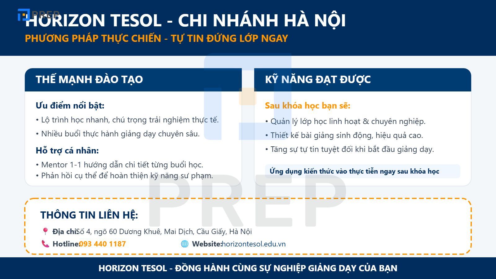 Trung tâm học TESOL ở Hà Nội