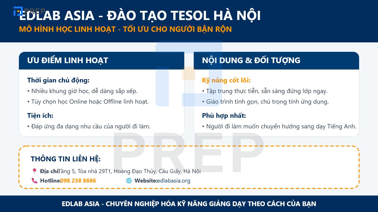 Trung tâm học TESOL ở Hà Nội