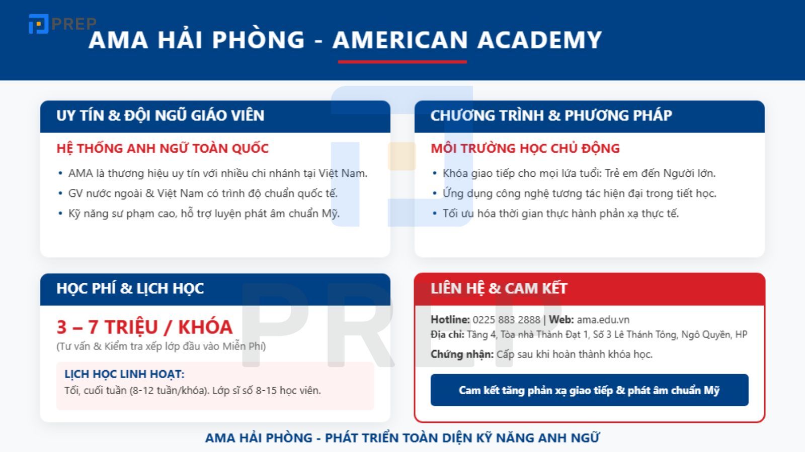 Trung tâm học tiếng Anh giao tiếp Hải Phòng 