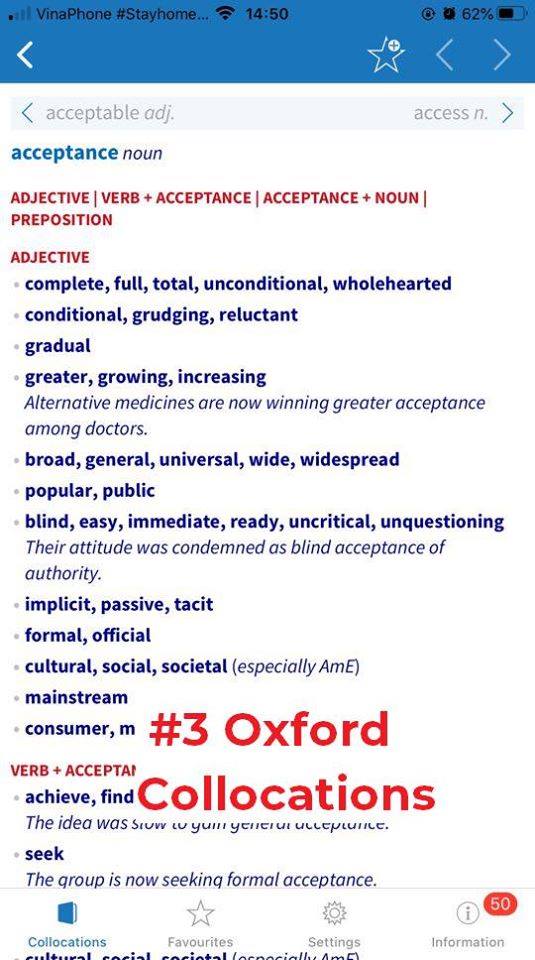 Luyện collocations sử dụng từ điển Collocations
