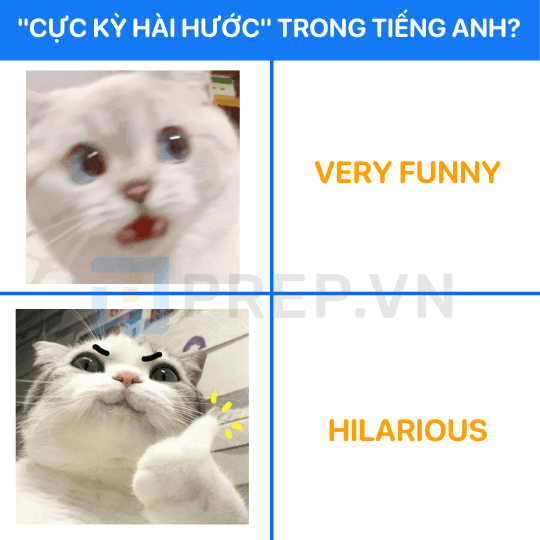 Từ thay thế cho Very funny: Hilarious