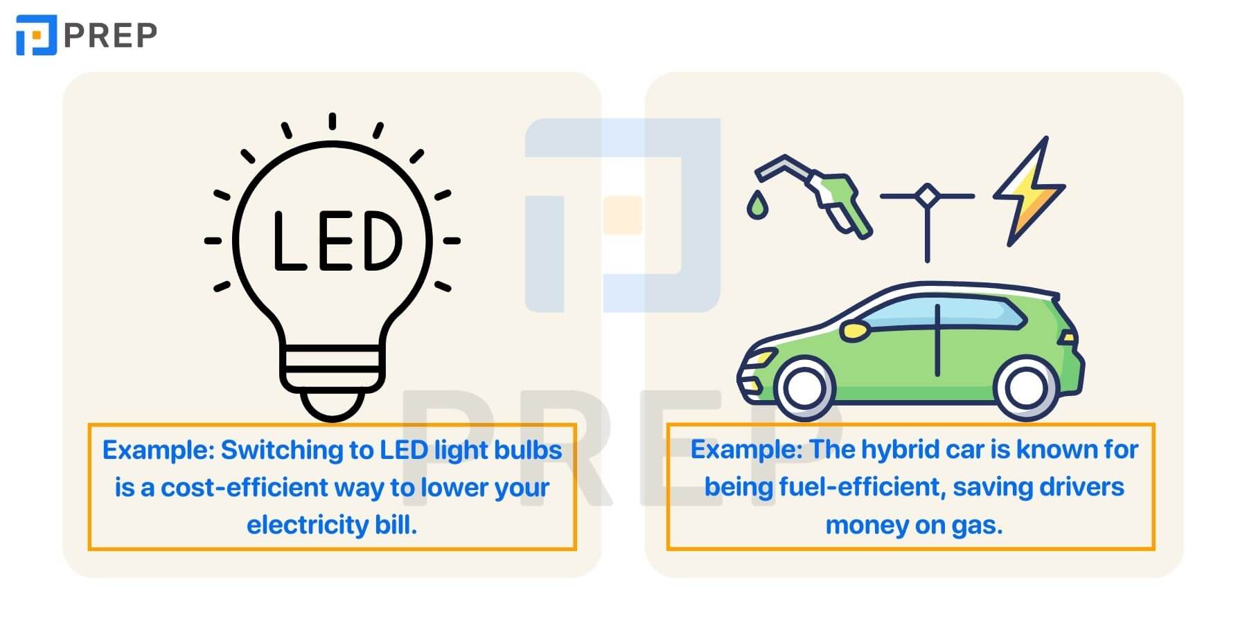 Từ và cụm từ đi kèm với Efficient