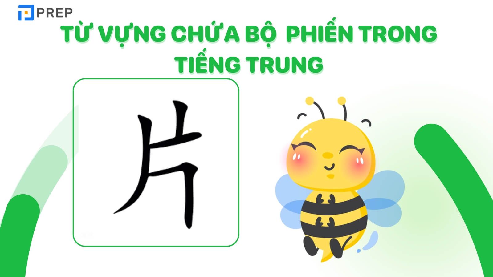 Từ vựng chứa bộ Phiến trong tiếng Trung