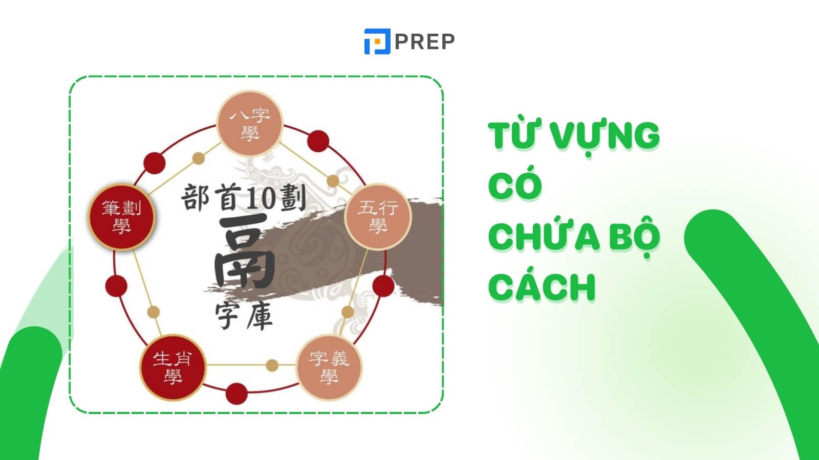 Từ vựng có chứa bộ Cách tiếng Trung