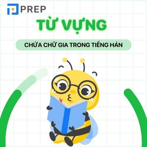 Từ vựng có chứa chữ Gia trong tiếng Hán