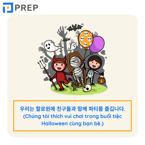 từ vựng Halloween tiếng hàn, bài hát Halloween tiếng hàn