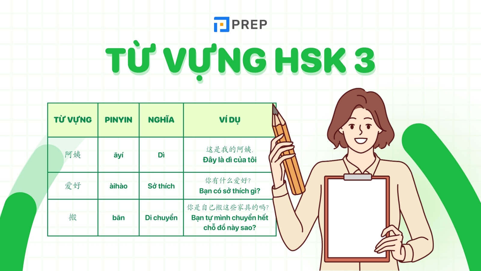Từ vựng HSK 3