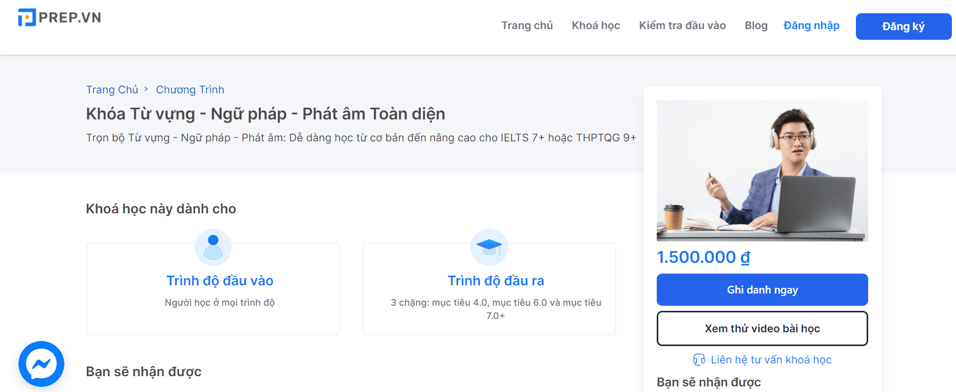 Khóa học từ vựng - ngữ pháp - phát âm toàn diện