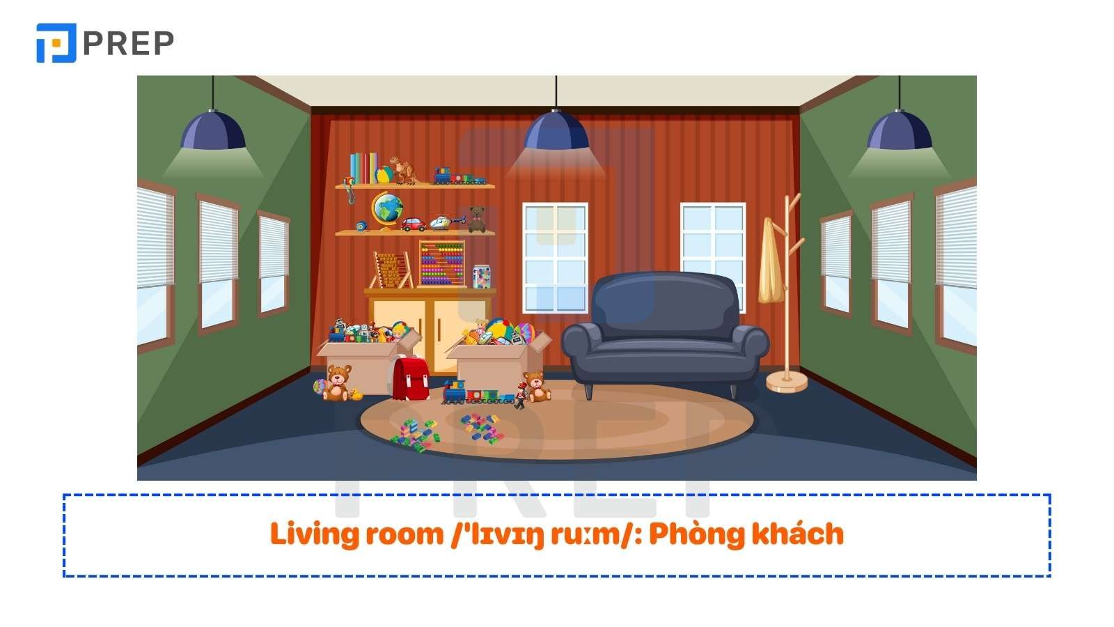 tả về ngôi nhà bằng tiếng Anh lớp 6