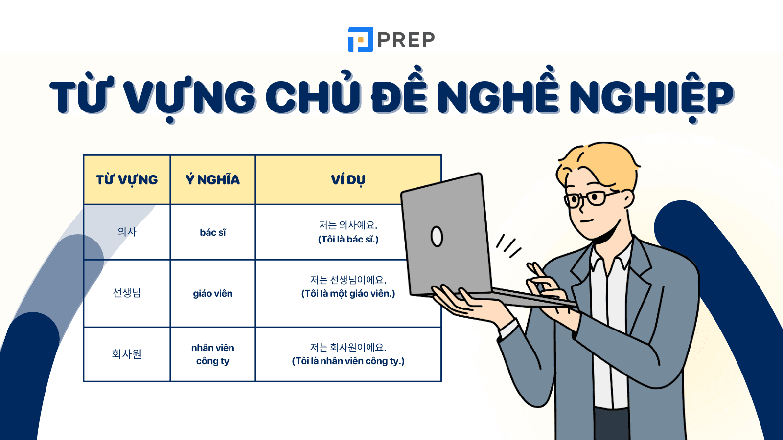 200+ từ vựng tiếng Hàn về nghề nghiệp có phiên âm chi tiết nhất!