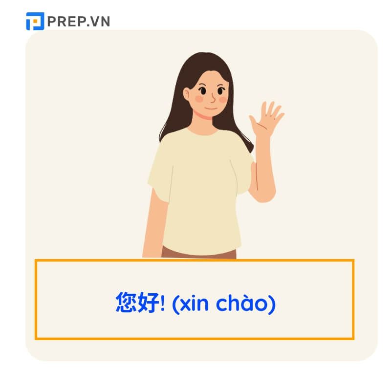 Ví dụ từ vựng tiếng Trung giao tiếp hàng ngày chủ đề chào hỏi