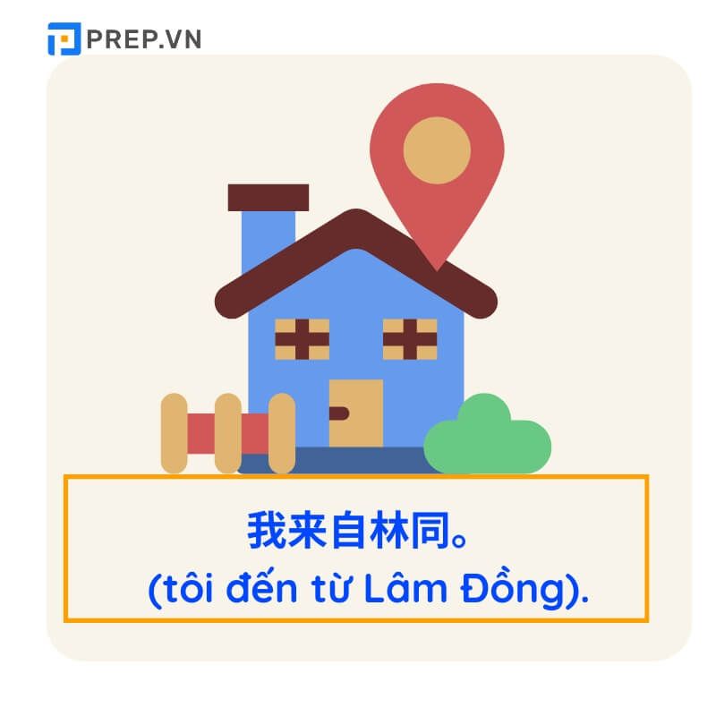 Ví dụ từ vựng tiếng Trung giao tiếp hàng ngày chủ đề quê quán