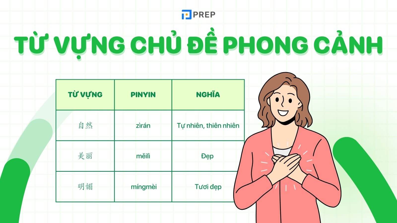 từ vựng tiếng trung về phong cảnh