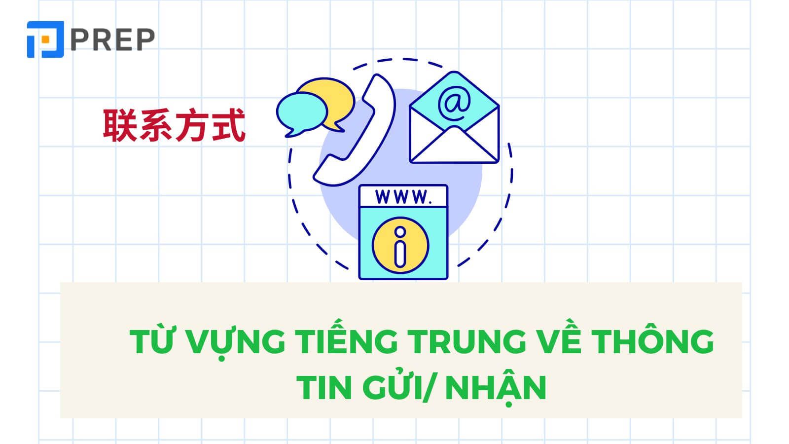 Từ vựng về thông tin Gửi/Nhận tiếng Trung