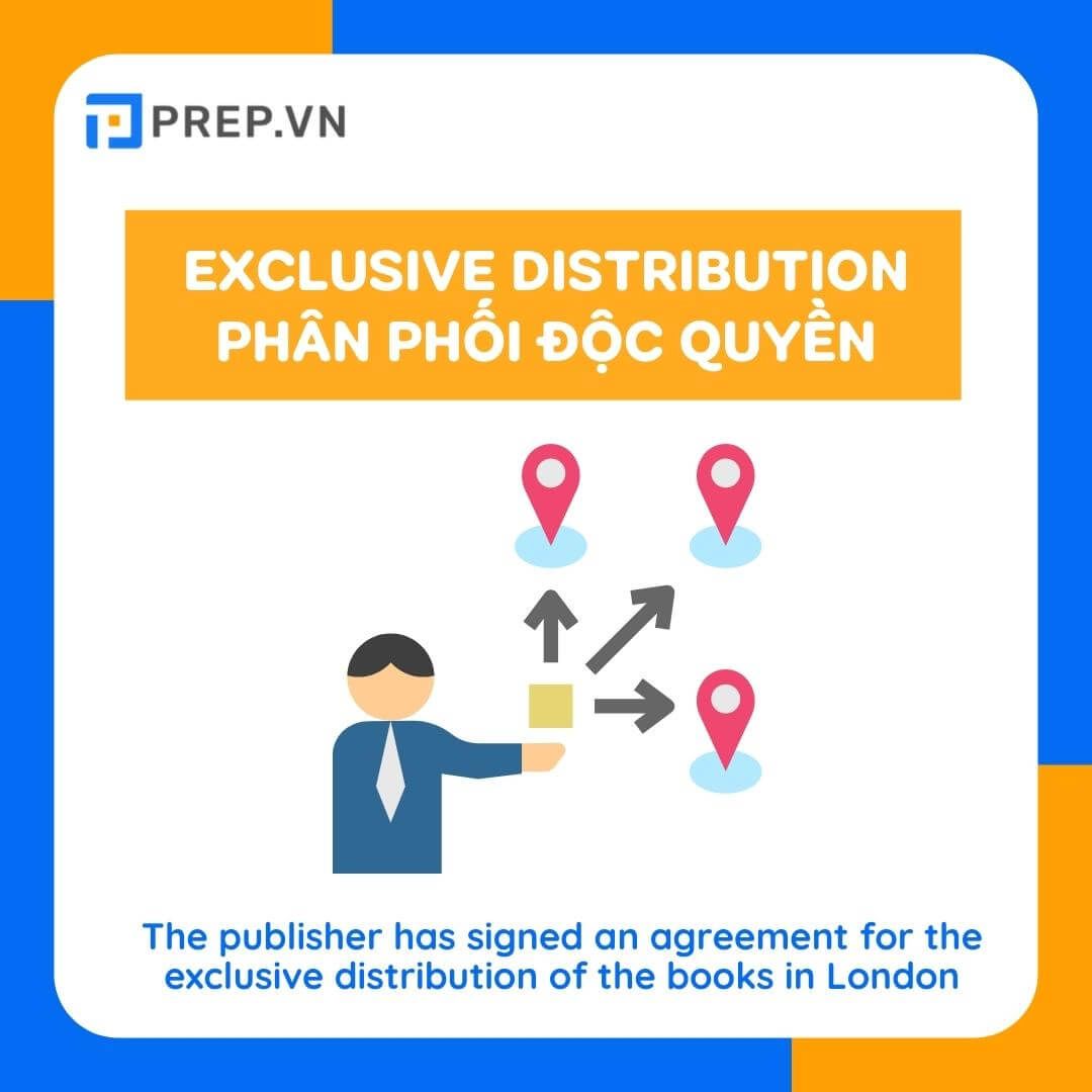Từ vựng TOEIC chủ đề Marketing: Exclusive distribution