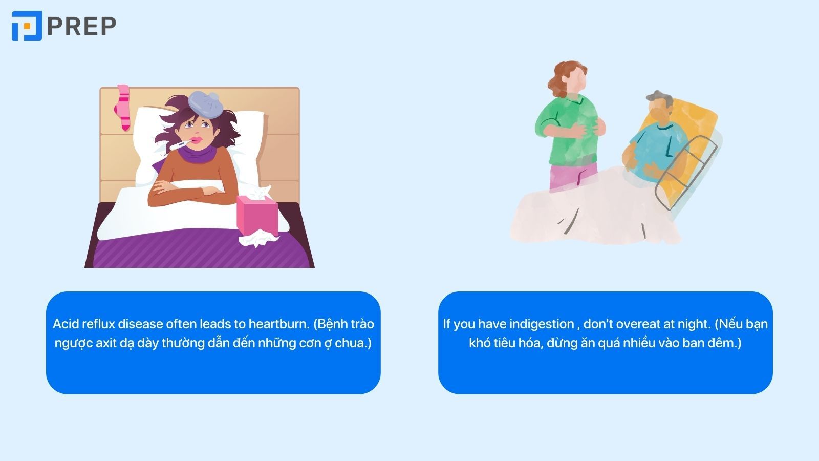 Từ vựng tiếng Anh về bệnh tiêu hóa