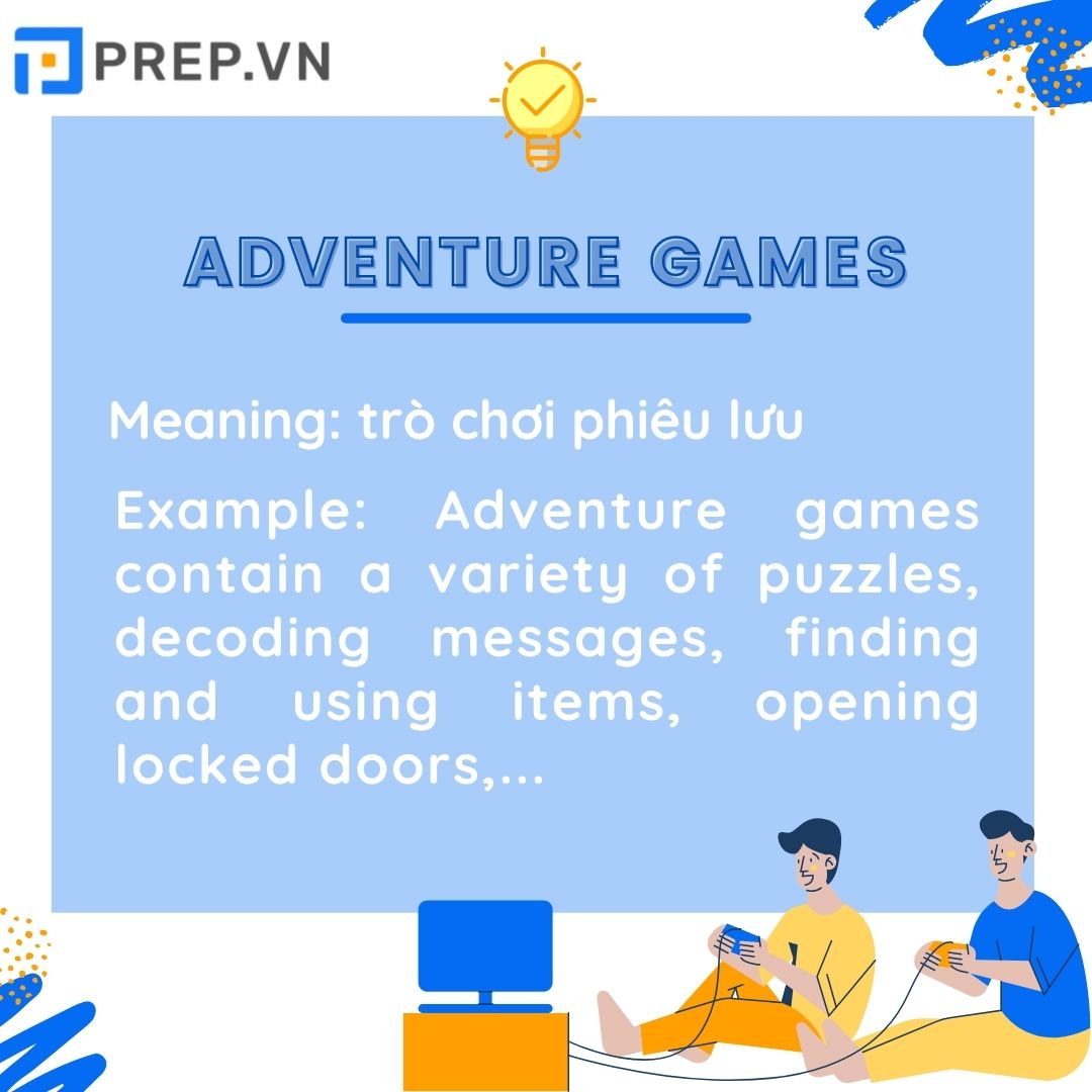 từ vựng về Game trong tiếng Anh