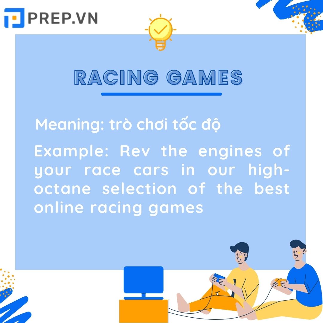 từ vựng về Game trong tiếng Anh