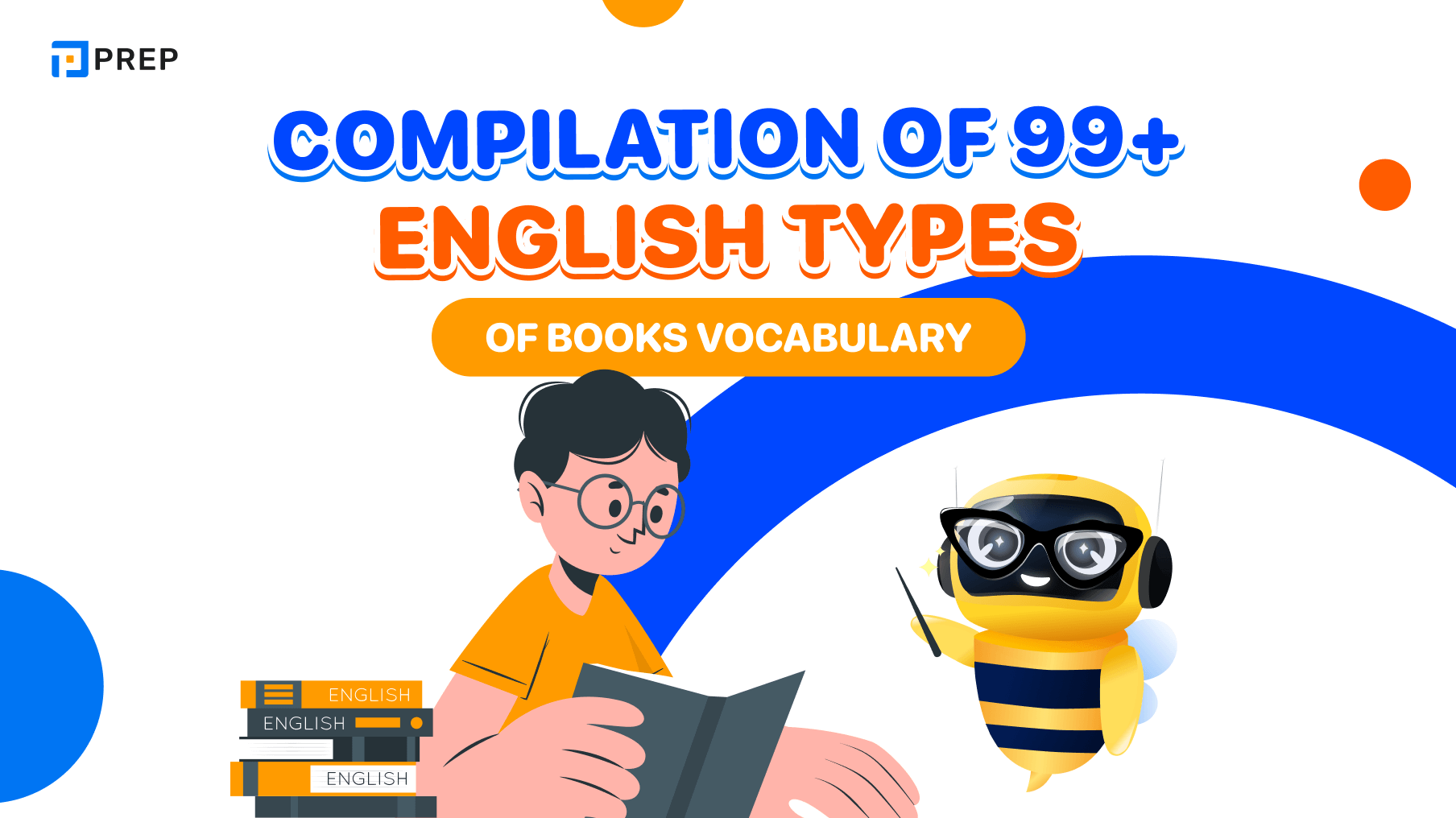 Compilation of 99+ English types of books vocabulary
