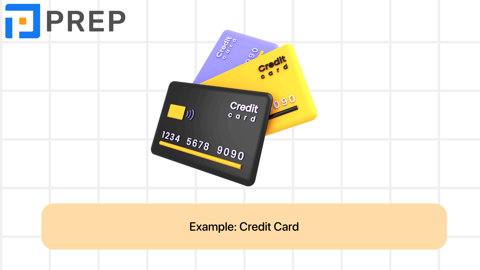 Vocabulary related to types of card